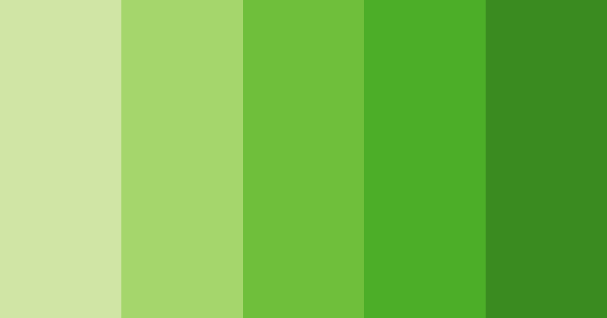 Download lush green symphony color palette PNG image (landscape)