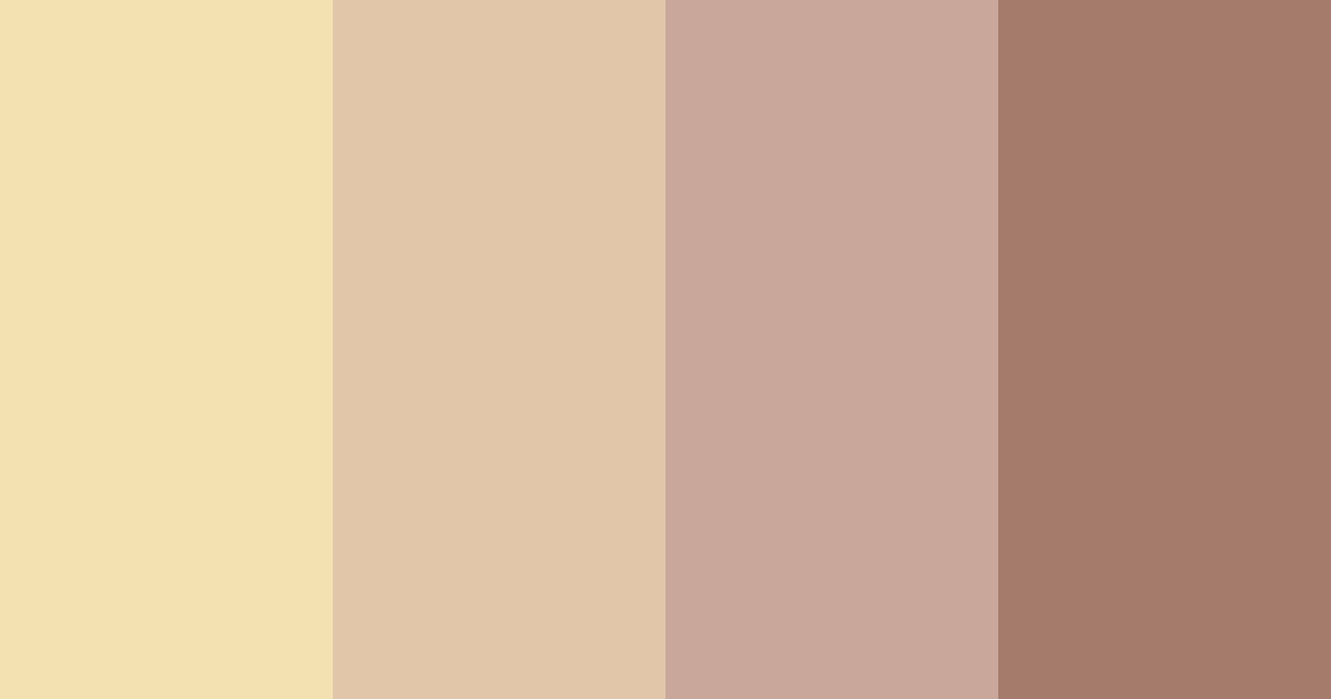 Download brown tones color palette PNG image (landscape)