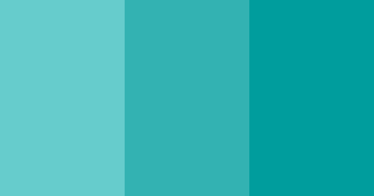 Download teal dreams color palette PNG image (landscape)