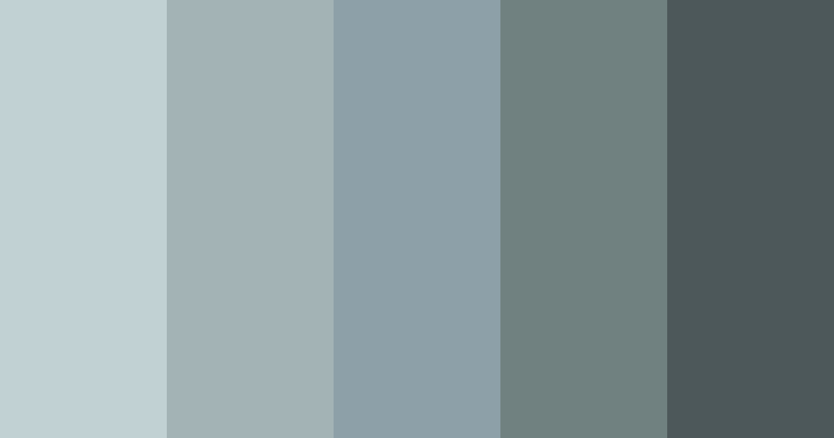 Download shades of teal color palette PNG image (landscape)