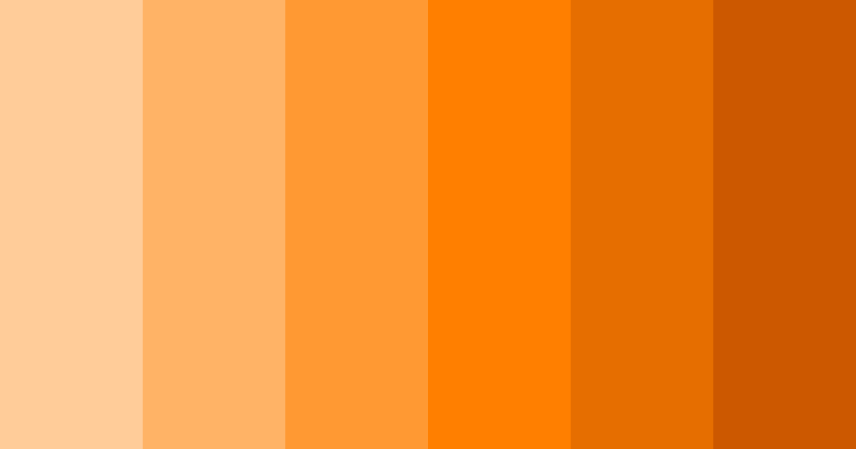 Download bright orange color palette PNG image (landscape)