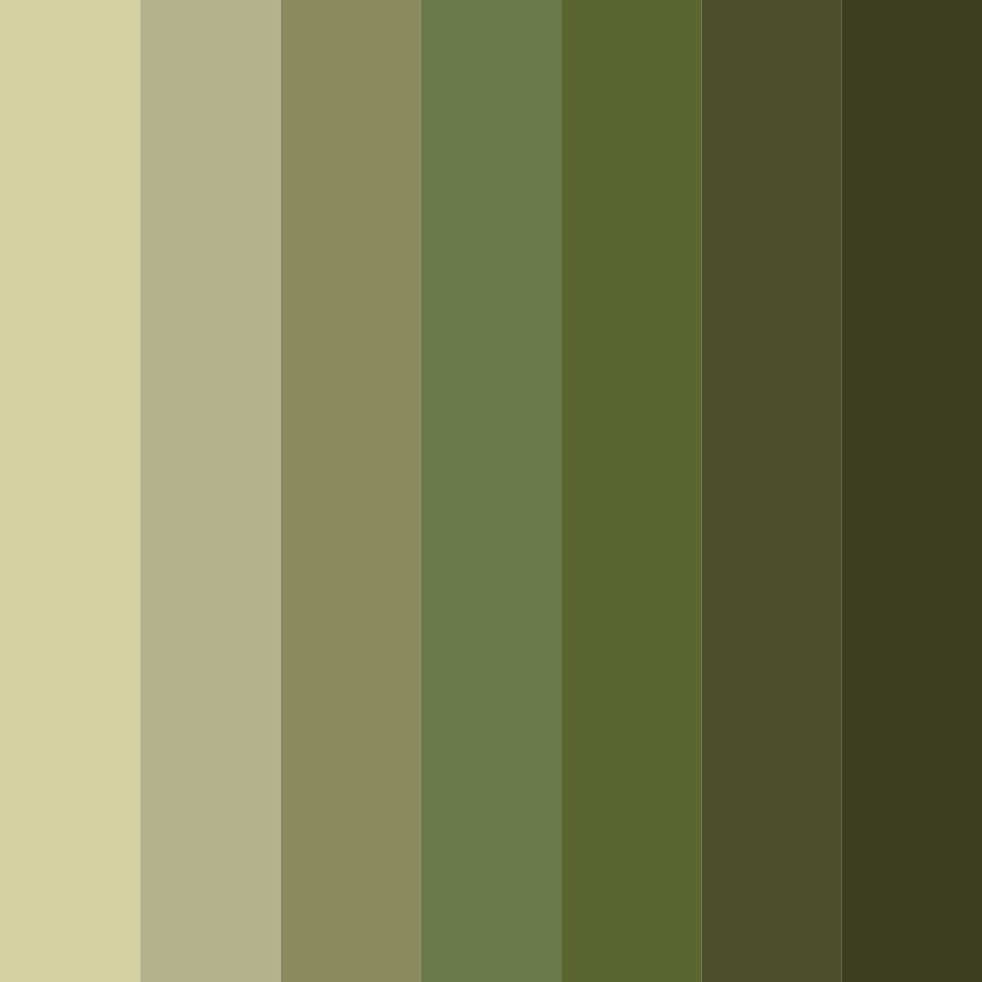 Download green forest color palette PNG image (square)