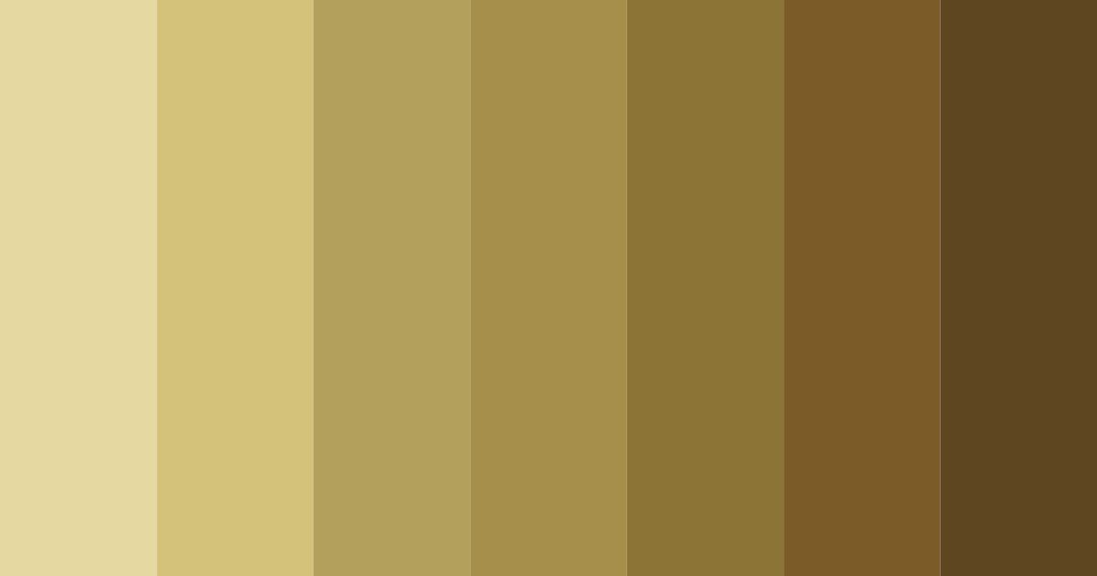Download khaki brown shades color palette PNG image (landscape)