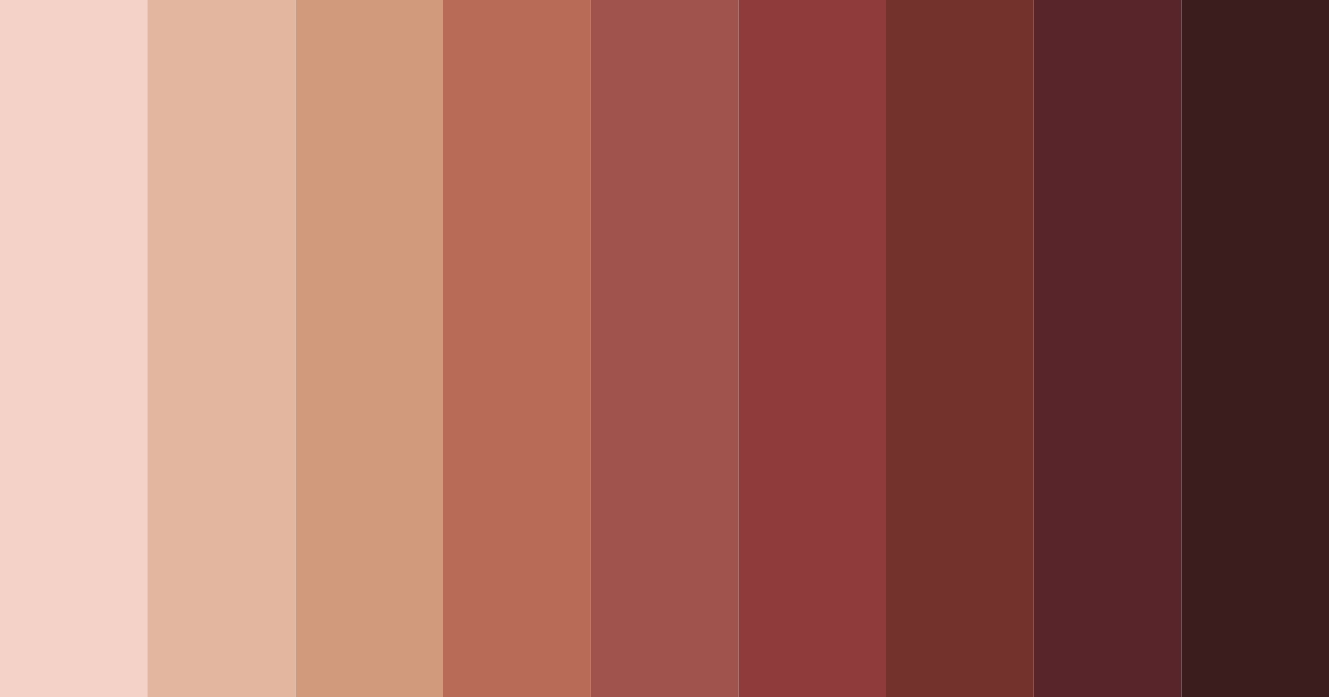 Download terracotta shades color palette PNG image (landscape)
