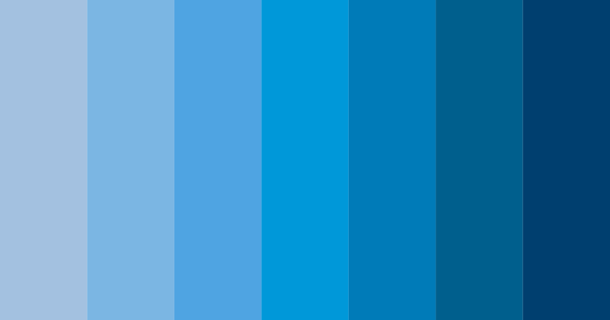 Download shades of sky blue color palette PNG image (landscape)