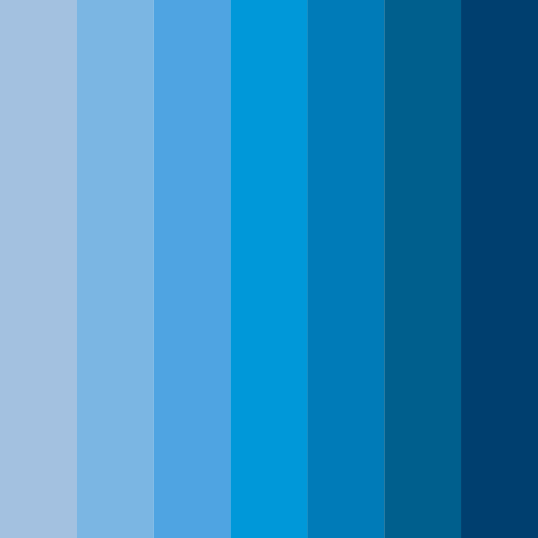Download shades of sky blue color palette PNG image (square)