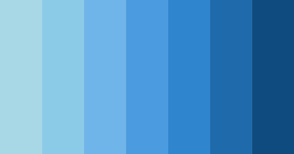 Download light blue dream color palette PNG image (landscape)