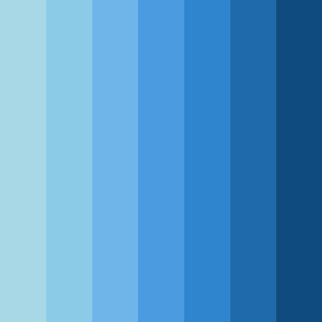 Download light blue dream color palette PNG image (square)