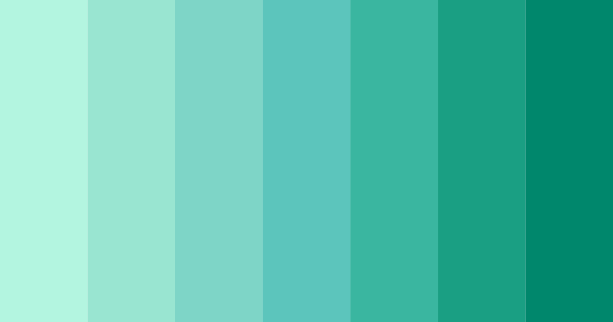 Download minty breeze color palette PNG image (landscape)