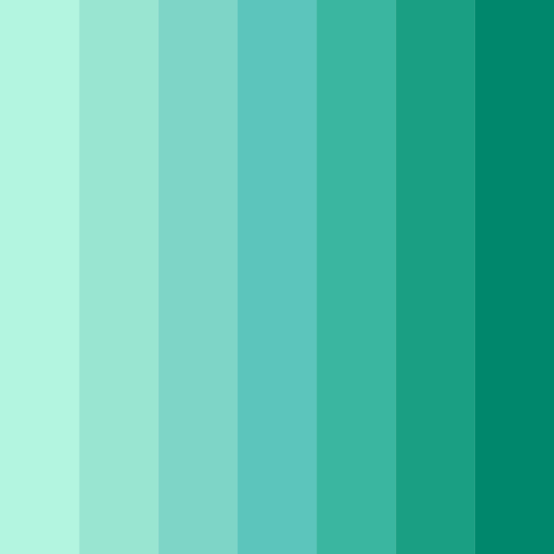 Download minty breeze color palette PNG image (square)