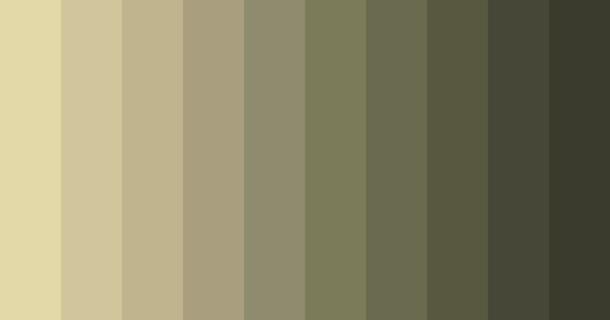 Download muted green color palette PNG image (landscape)