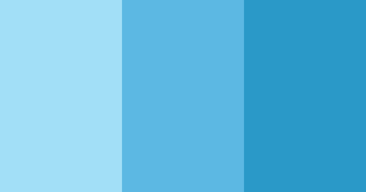 Download blue digital color palette PNG image (landscape)