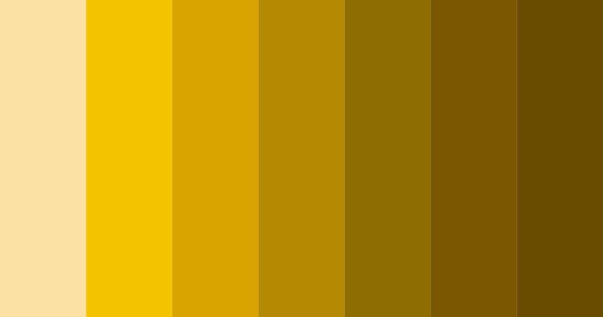 Download gold brown shades color palette PNG image (landscape)
