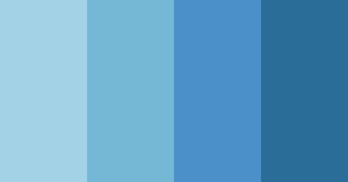 Download blue digital color palette PNG image (landscape)