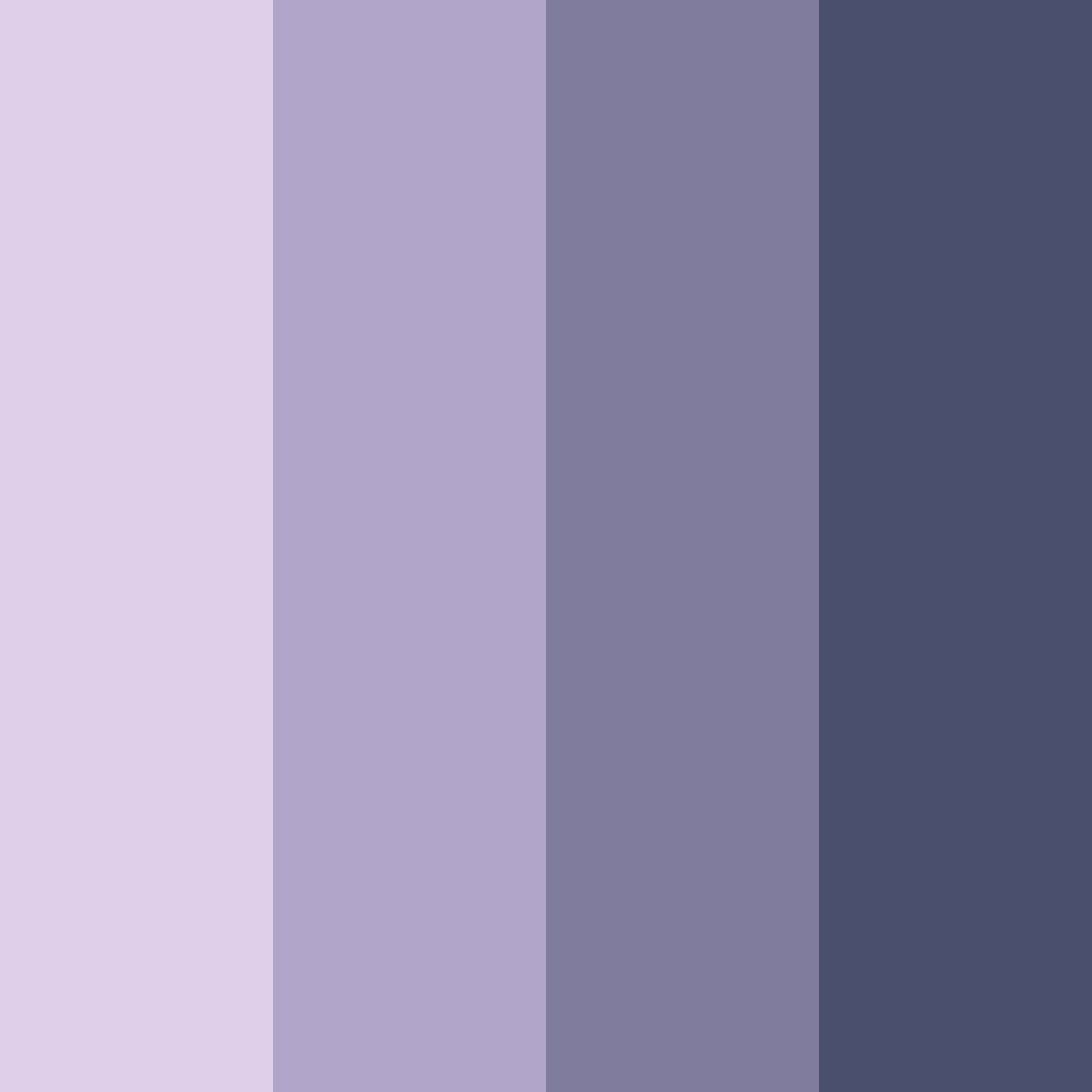 Download purple twilight color palette PNG image (square)
