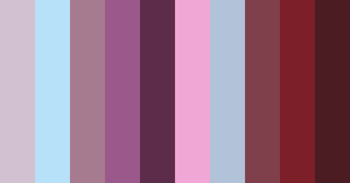 Download shades of plum color palette PNG image (landscape)