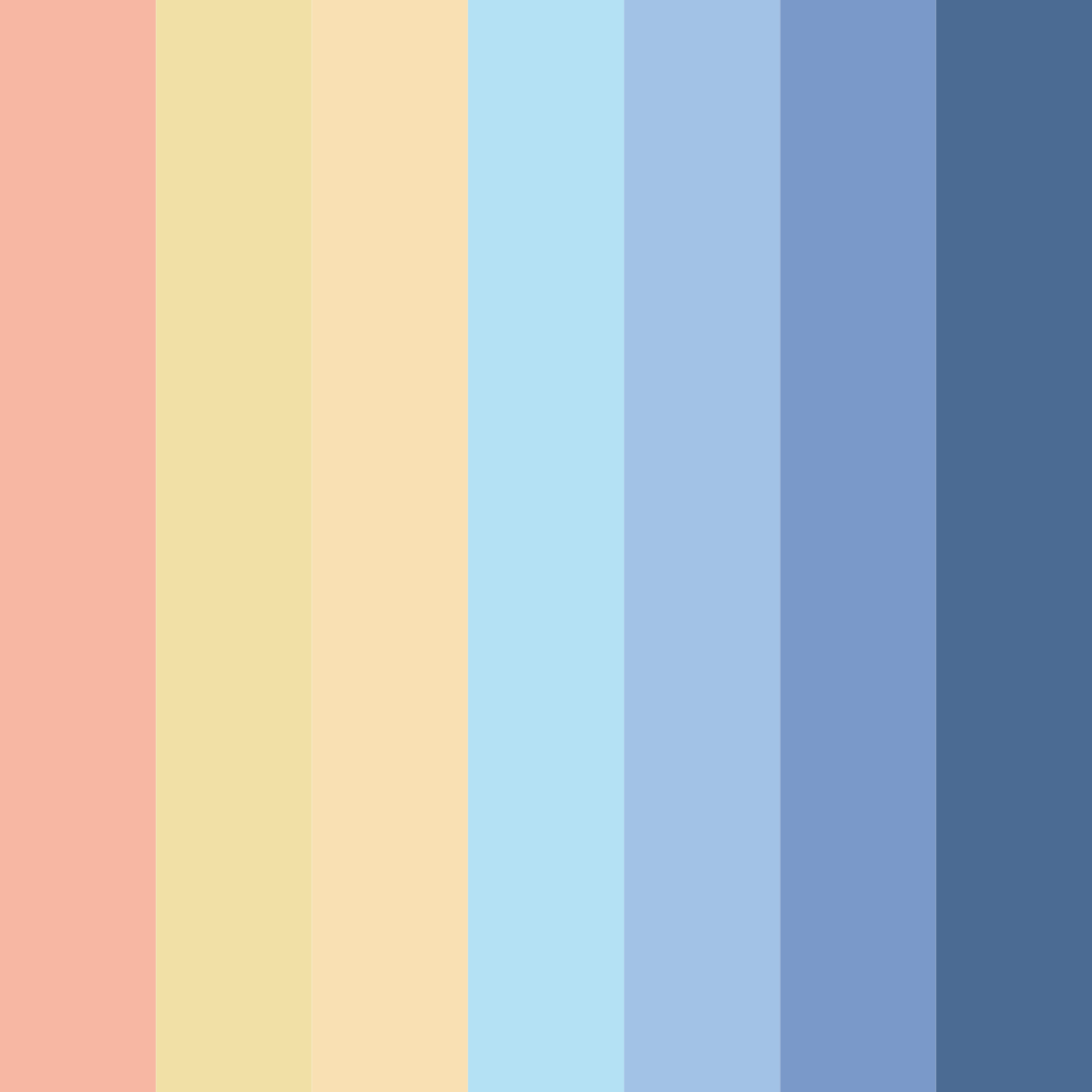 Download pastel prism color palette PNG image (square)