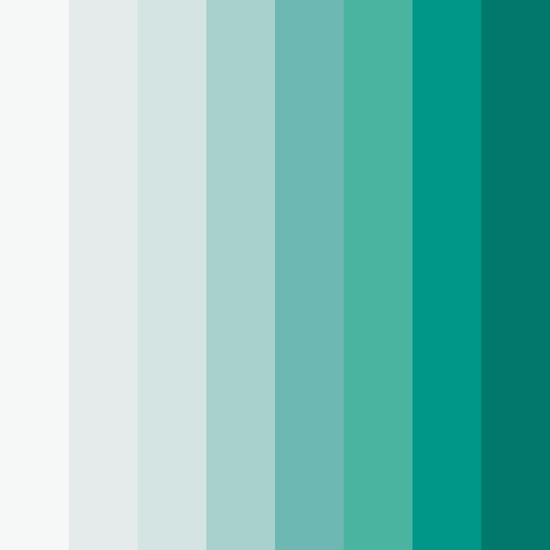Download teal milk color palette PNG image (square)
