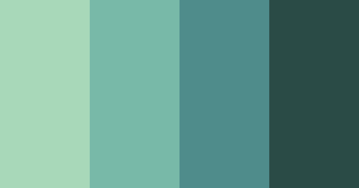 Download verdant tranquility color palette PNG image (landscape)
