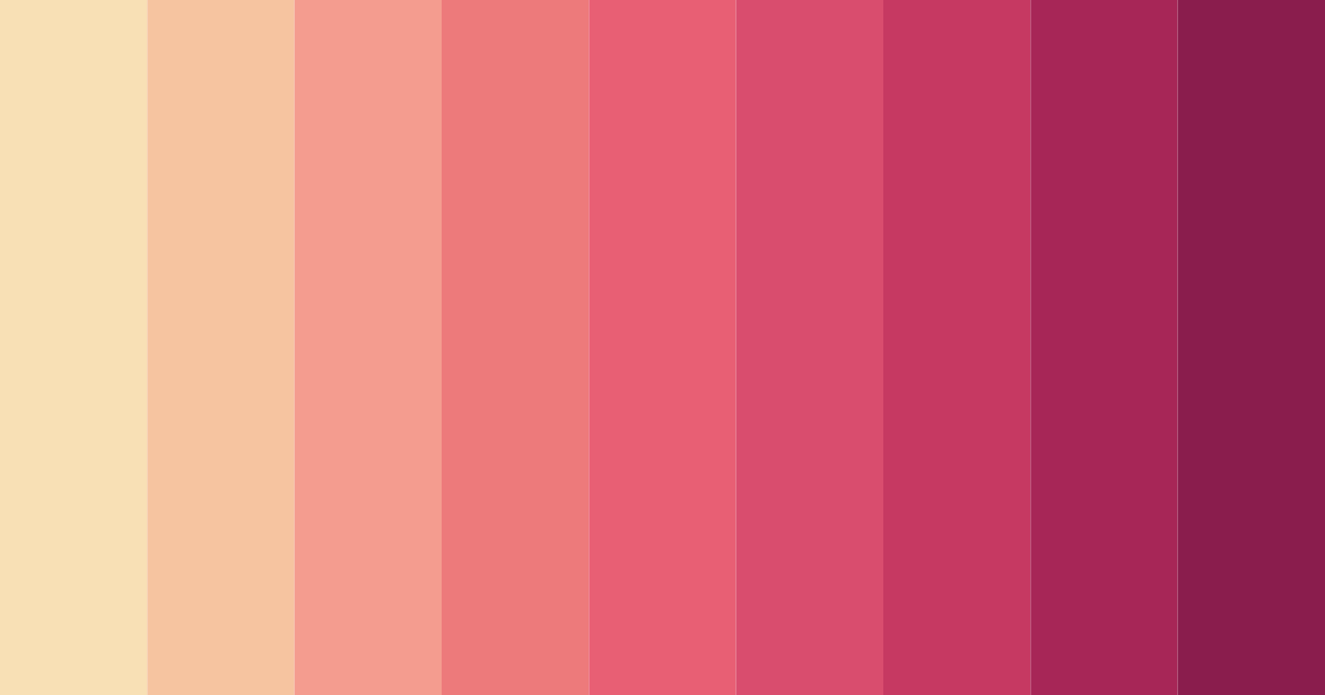 Download crimson blush color palette PNG image (landscape)