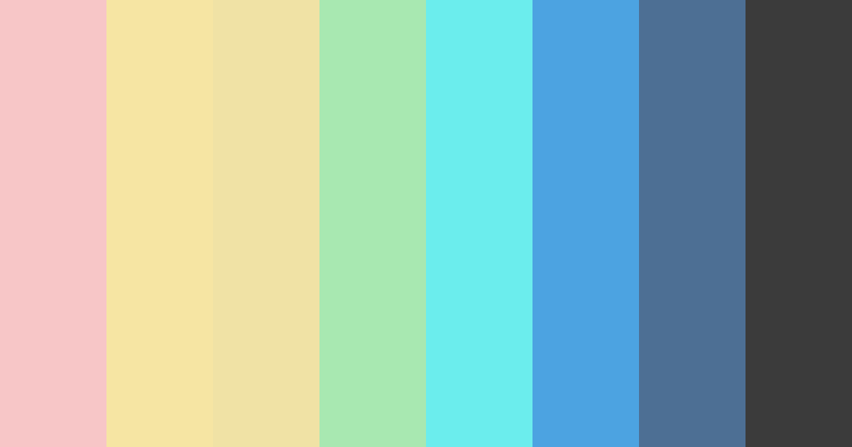 Download vibrant whimsy color palette PNG image (landscape)