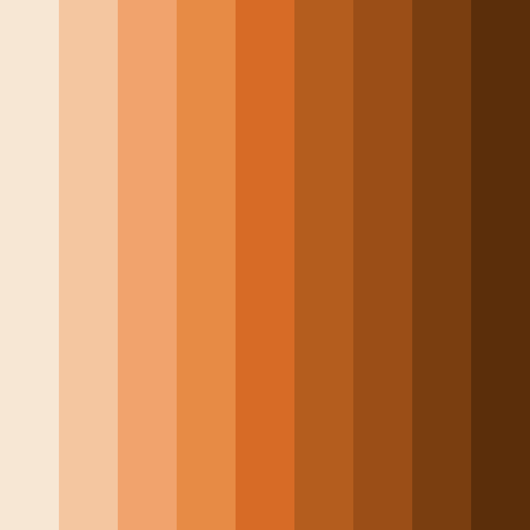 Download warm beige color palette PNG image (square)