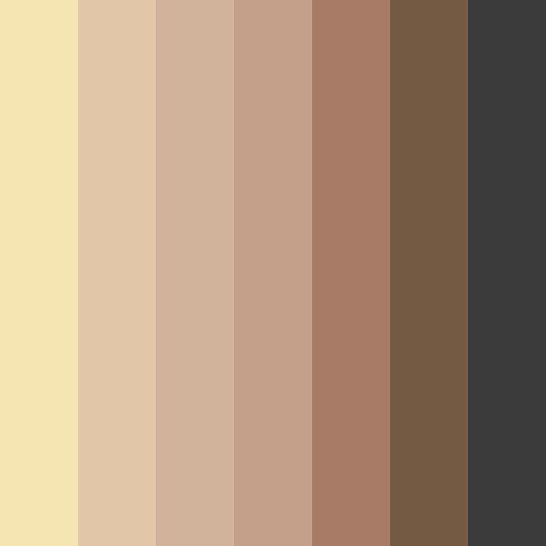 Download earthy elegance color palette PNG image (square)