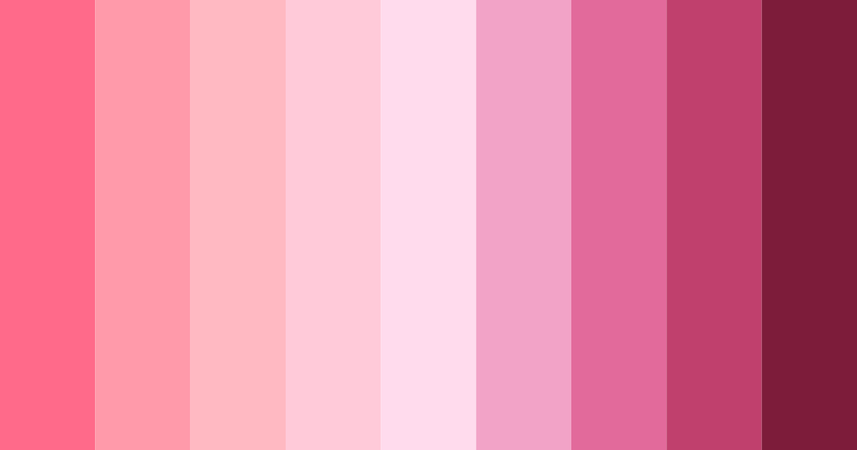 Download blushing blossoms color palette PNG image (landscape)