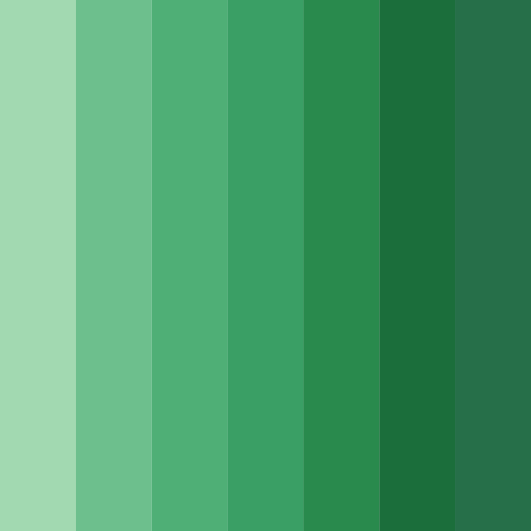 Download emerald oasis color palette PNG image (square)
