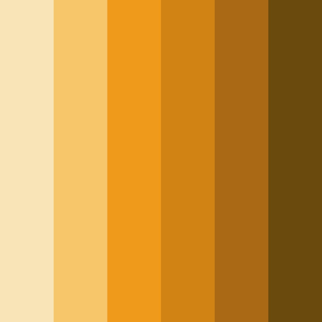 Download amber glow color palette PNG image (square)