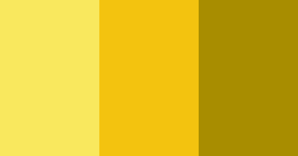 Download deep yellow color palette PNG image (landscape)