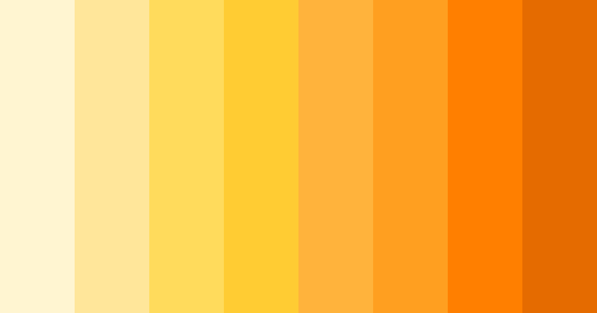 Download sunny citrus burst color palette PNG image (landscape)