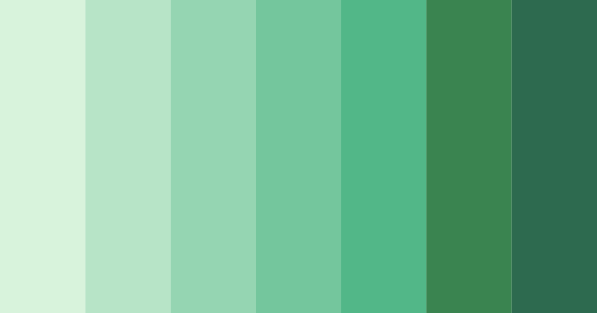 Download emerald oasis color palette PNG image (landscape)
