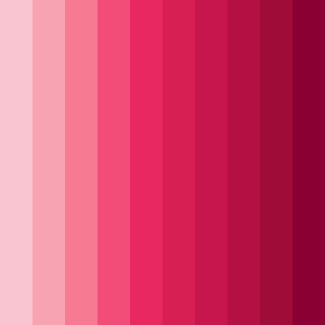 Download vibrant pink shades color palette PNG image (square)
