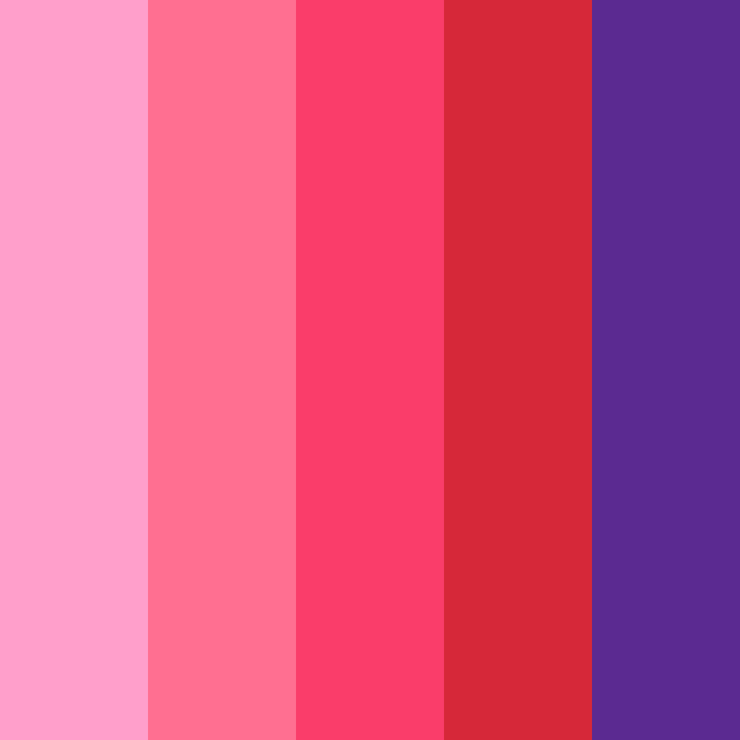 Download pink blue sunset color palette PNG image (square)