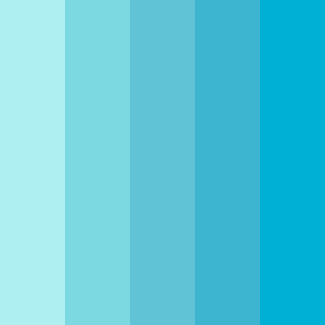 Download aqua serenade color palette PNG image (square)
