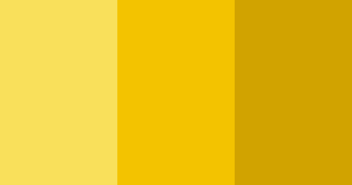 Download bright yellow color palette PNG image (landscape)