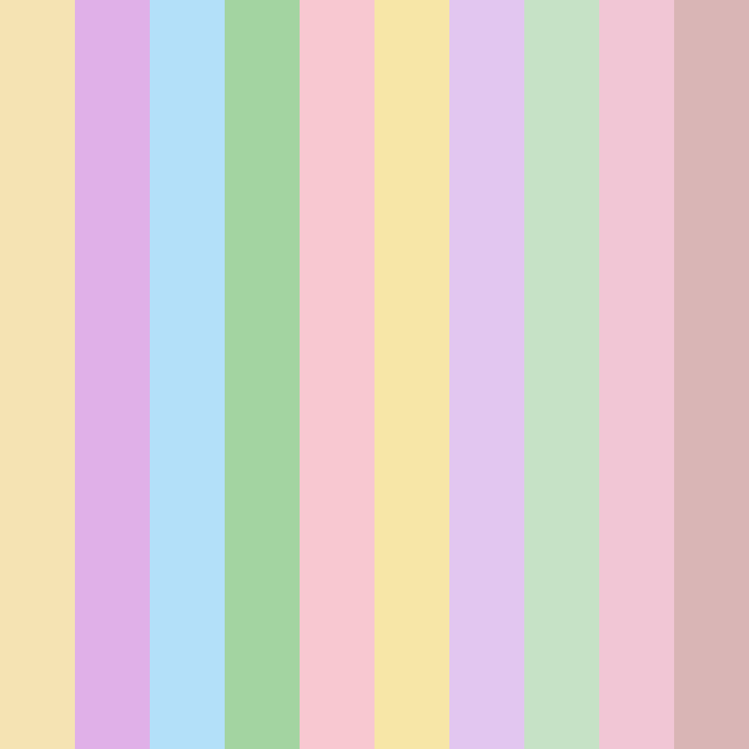 Download pastel yellow color palette PNG image (square)