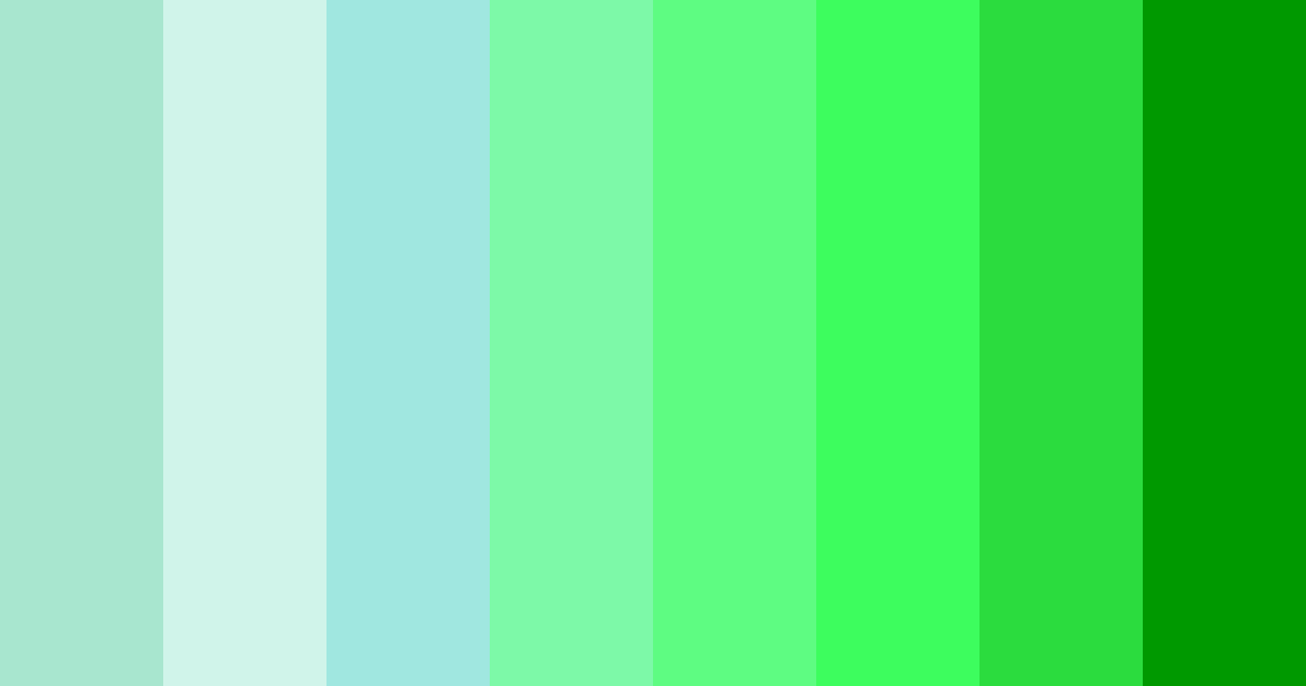 Download neon green dream color palette PNG image (landscape)