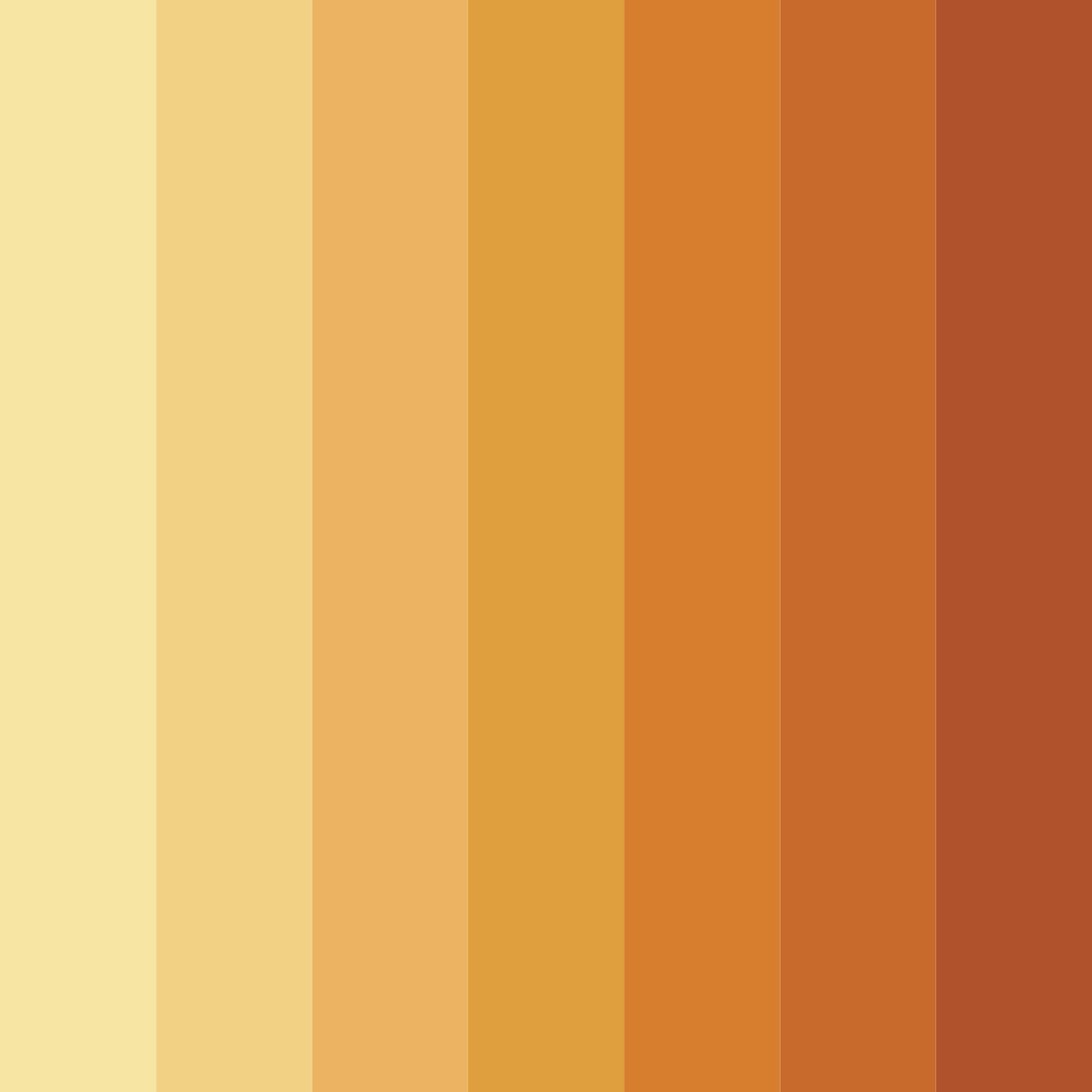 Download golden harvest blaze color palette PNG image (square)