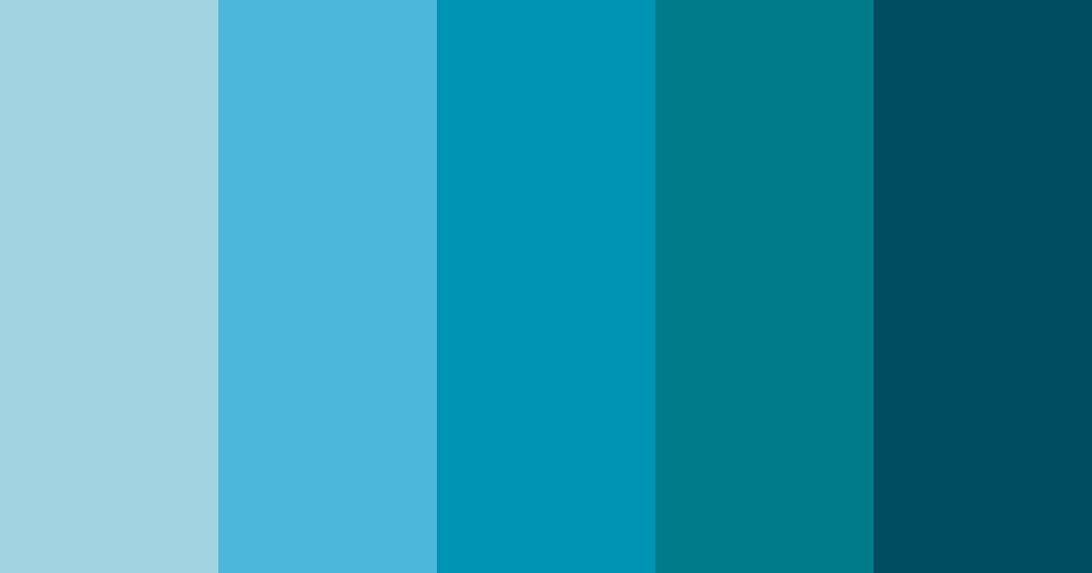 Download blue ocean shades color palette PNG image (landscape)