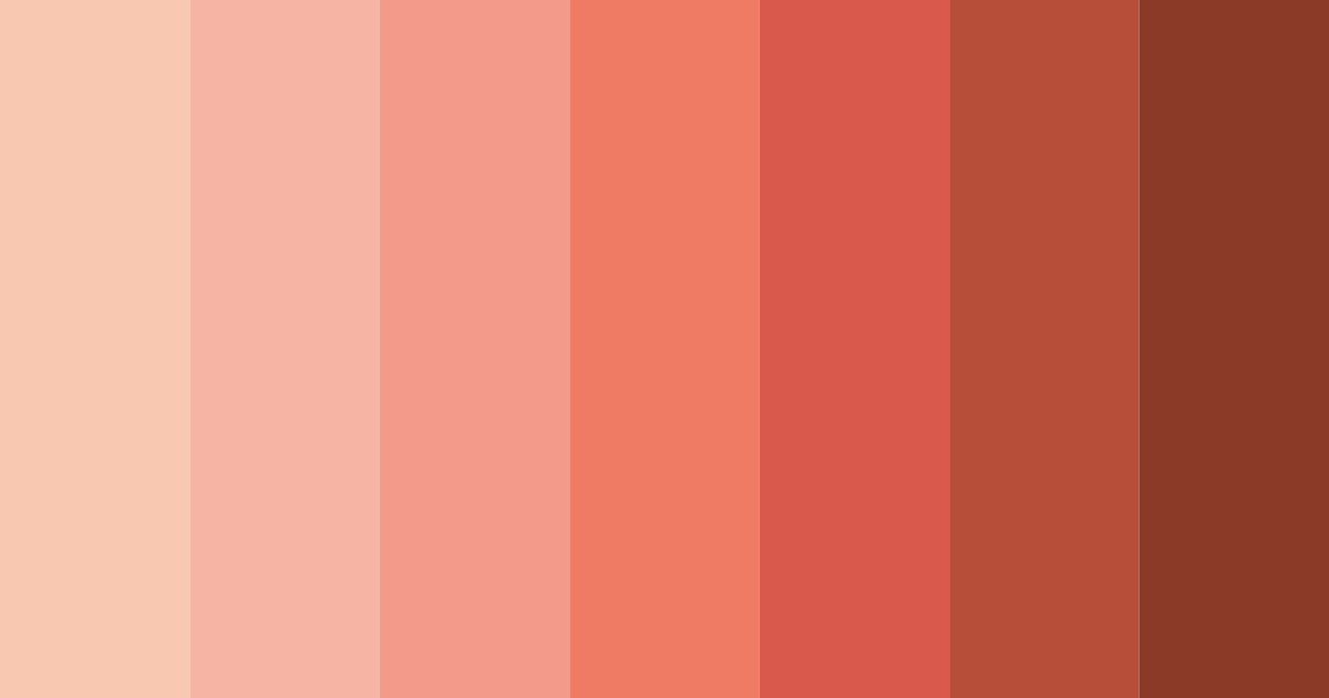 Download coral sunset color palette PNG image (landscape)