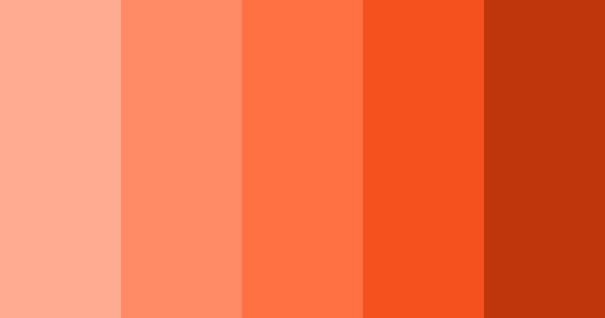 Download sunset blaze color palette PNG image (landscape)