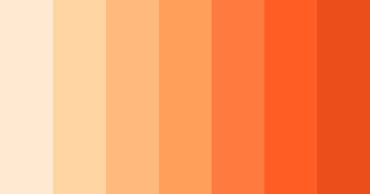 Download peachy sunset color palette PNG image (landscape)