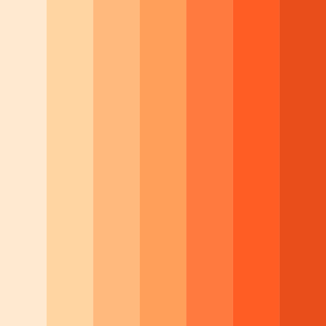 Download peachy sunset color palette PNG image (square)