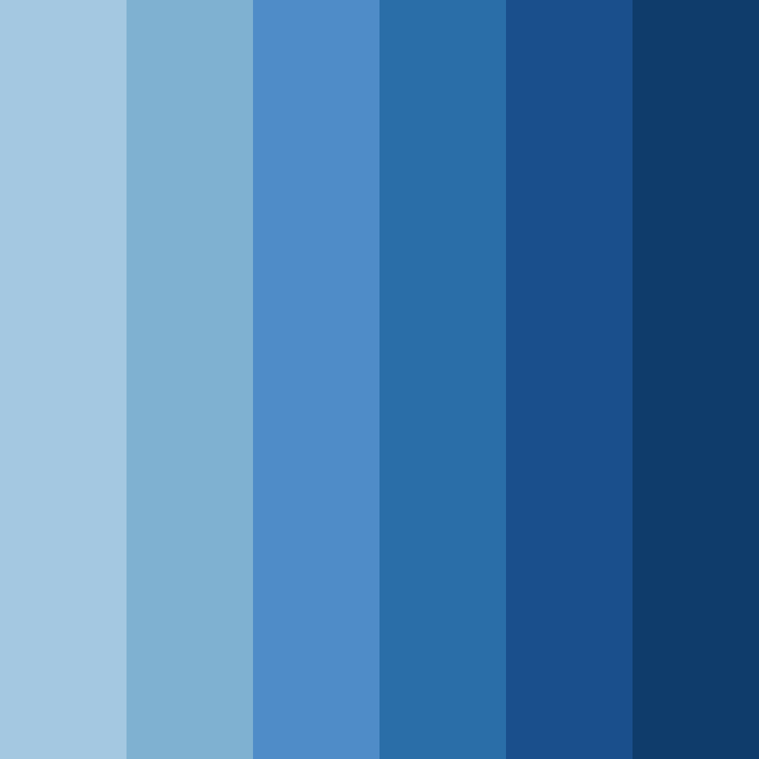 Download starry sky blue color palette PNG image (square)