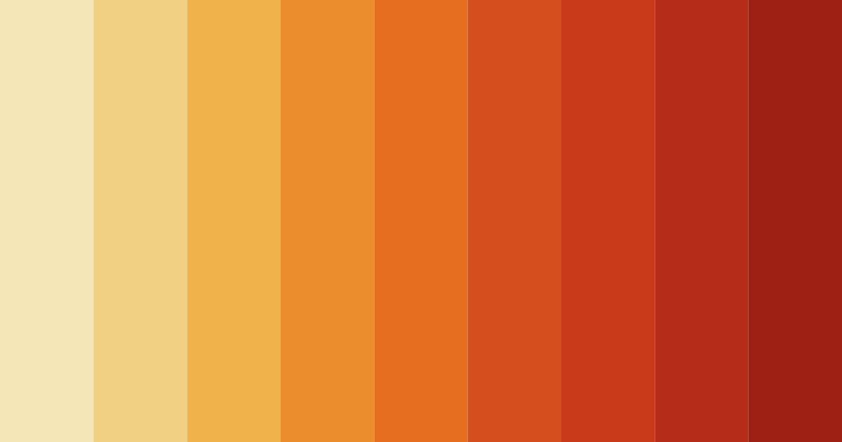 Download autumn ember glow color palette PNG image (landscape)