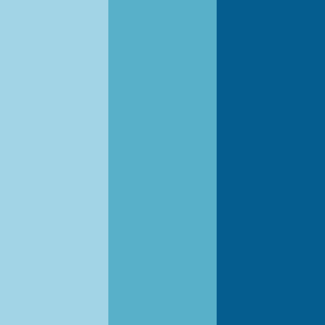 Download shades of teal color palette PNG image (square)