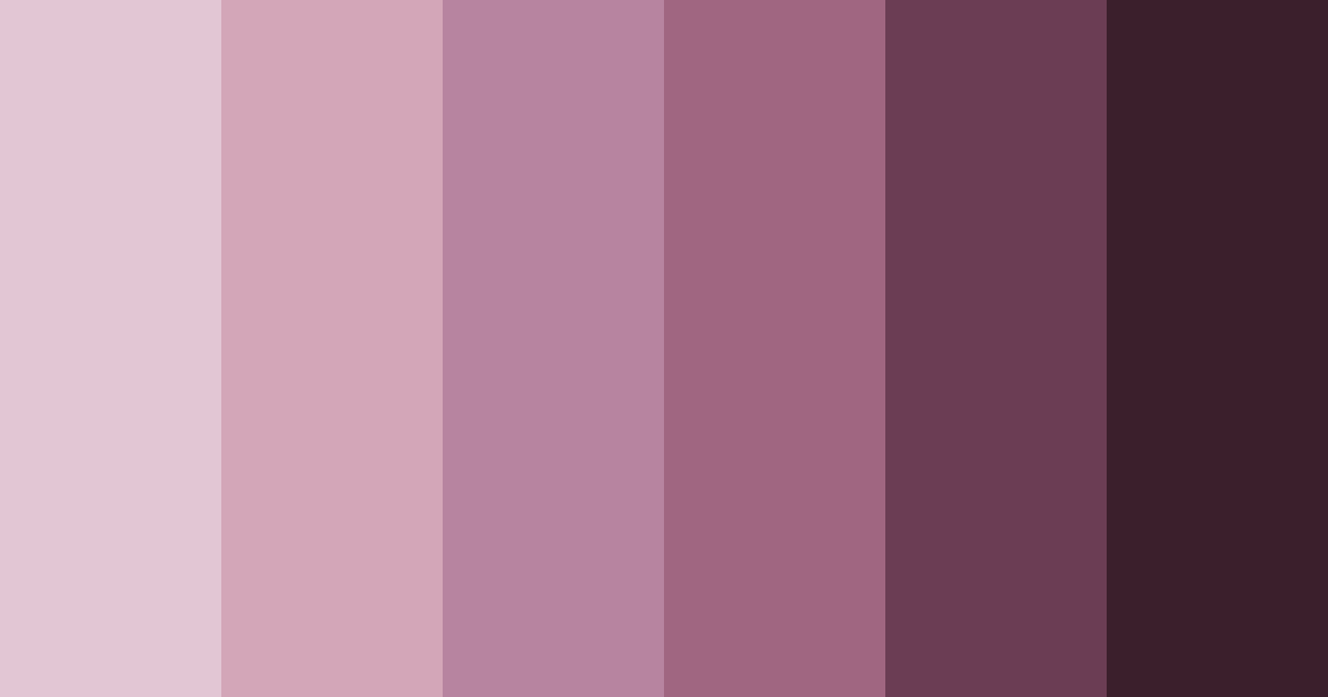 Download shades of prune color palette PNG image (landscape)