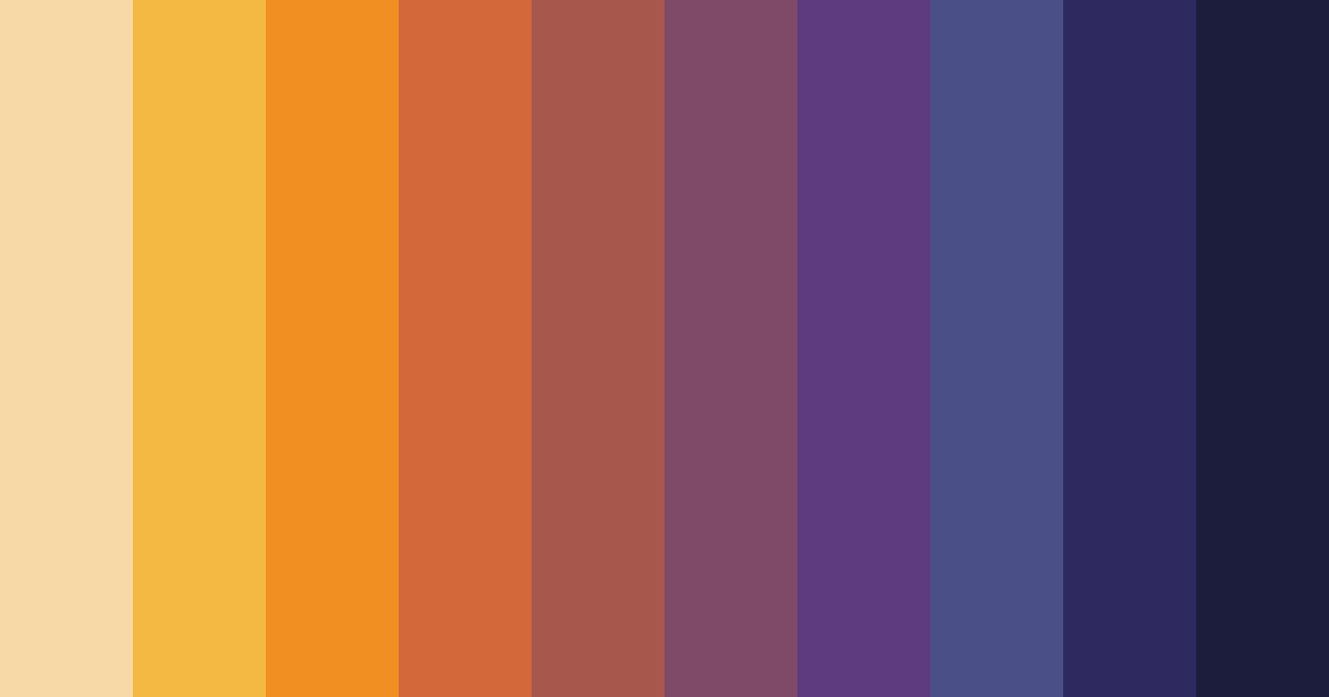 Download melodic harmony color palette PNG image (landscape)